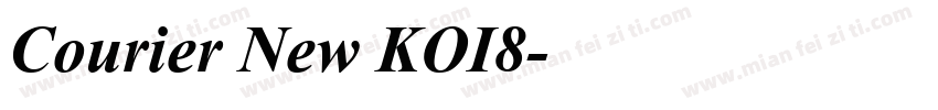Courier New KOI8字体转换